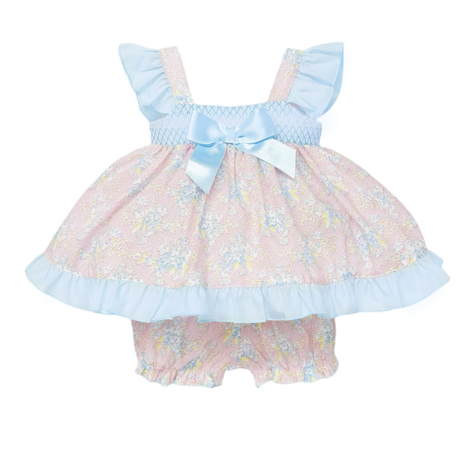 *SALE* Baby Girl Pink Floral Dress with Knickers "MYD2302P"