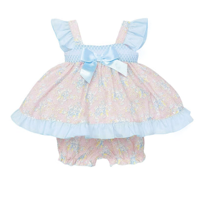 *SALE* Baby Girl Pink Floral Dress with Knickers "MYD2302P"