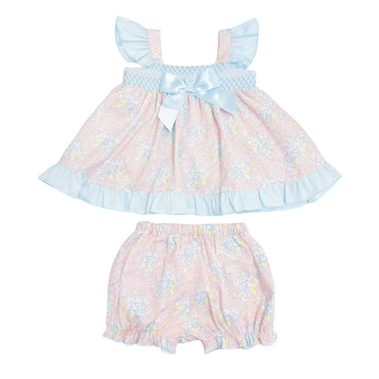 *SALE* Baby Girl Pink Floral Dress with Knickers "MYD2302P"