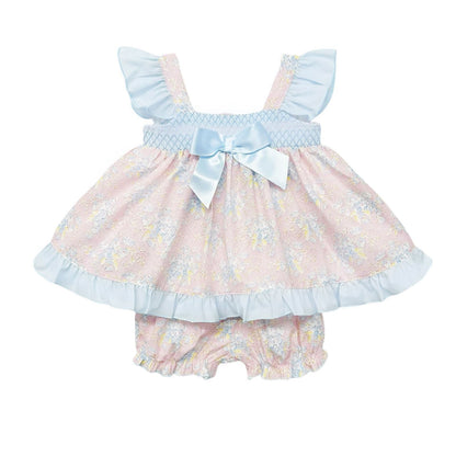 *SALE* Baby Girl Pink Floral Dress with Knickers "MYD2302P"