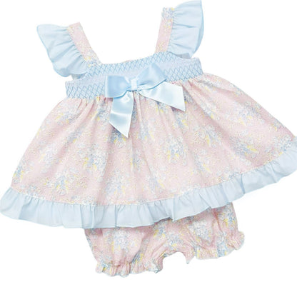 *SALE* Baby Girl Pink Floral Dress with Knickers "MYD2302P"