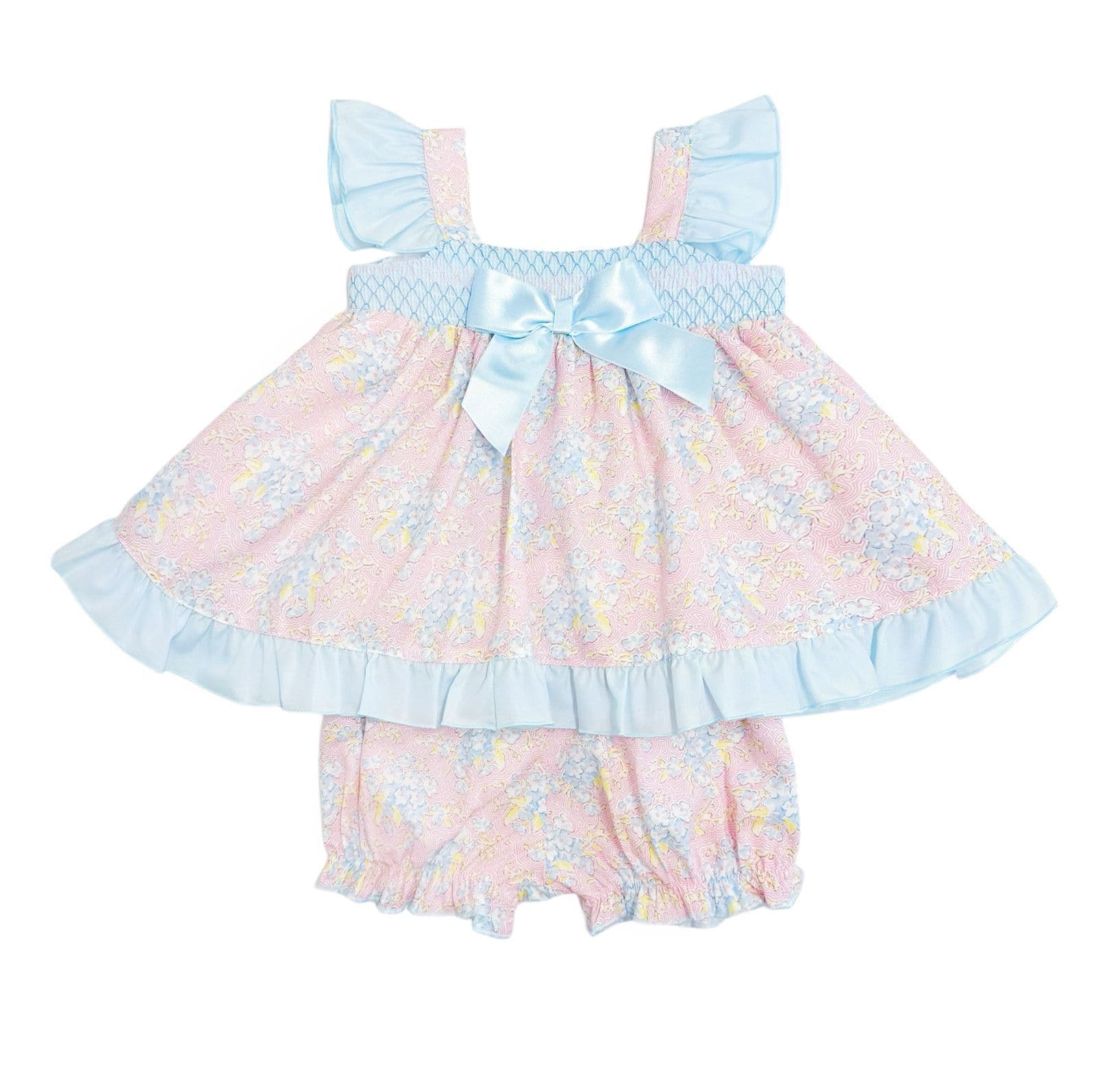 *SALE* Baby Girl Pink Floral Dress with Knickers "MYD2302P"
