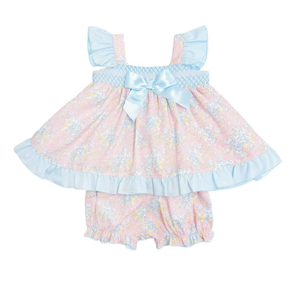 *SALE* Baby Girl Pink Floral Dress with Knickers "MYD2302P"