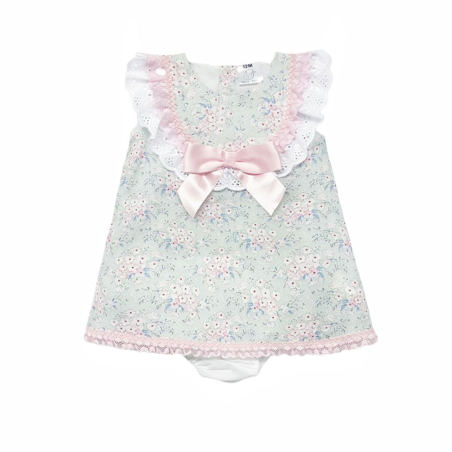 *SALE* Baby Girl Pink Floral Dress with Pants "MYD2304"