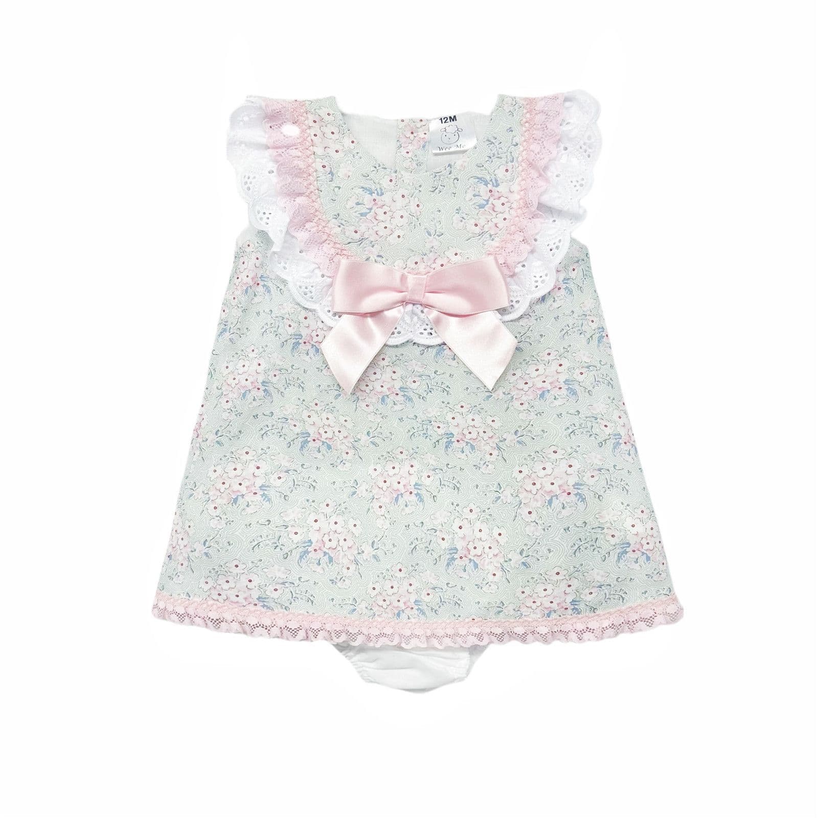 *SALE* Baby Girl Pink Floral Dress with Pants "MYD2304"