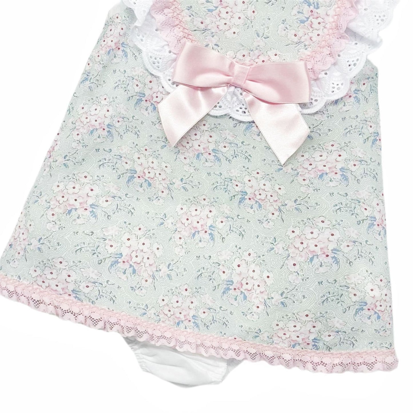 *SALE* Baby Girl Pink Floral Dress with Pants "MYD2304"