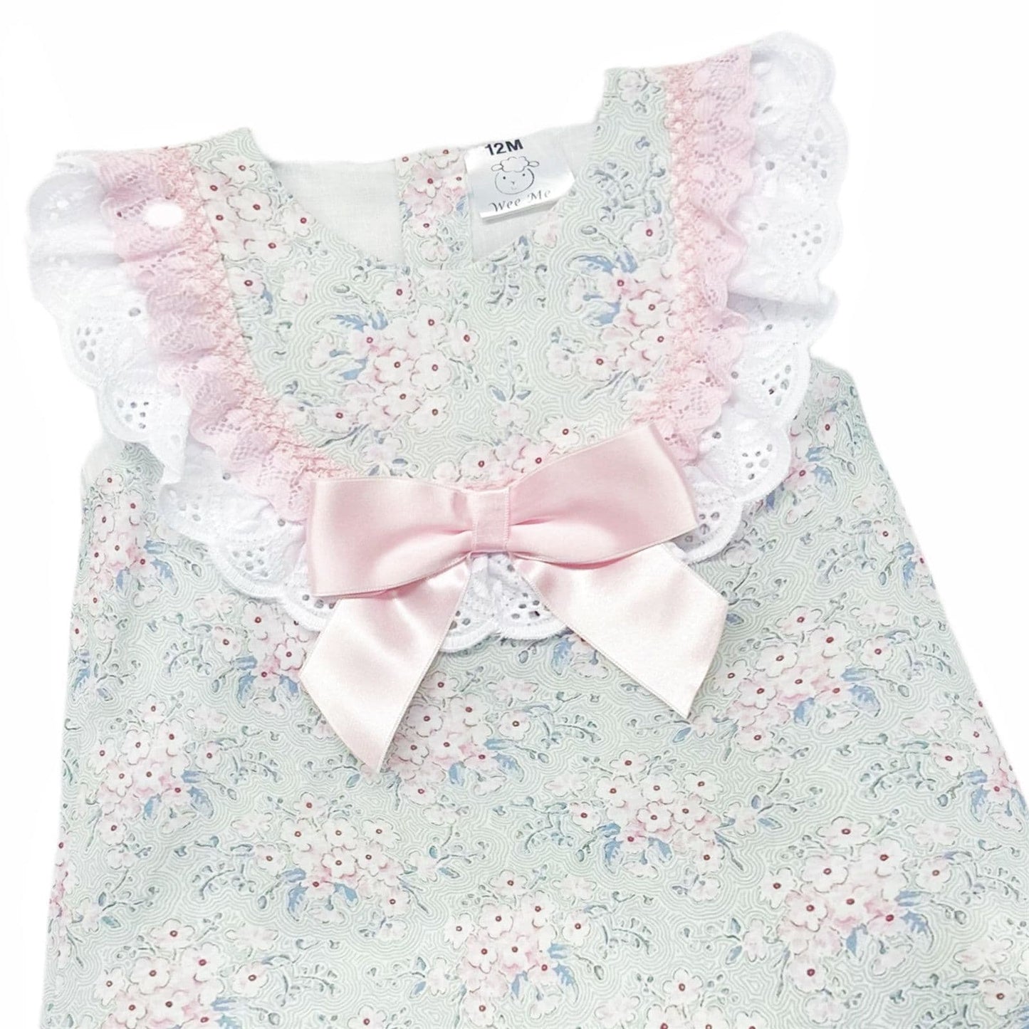 *SALE* Baby Girl Pink Floral Dress with Pants "MYD2304"