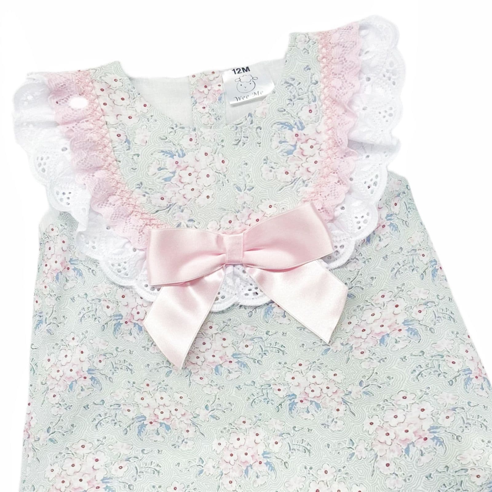 *SALE* Baby Girl Pink Floral Dress with Pants "MYD2304"
