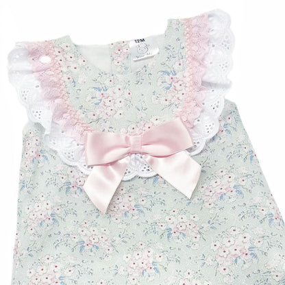 *SALE* Baby Girl Pink Floral Dress with Pants "MYD2304"