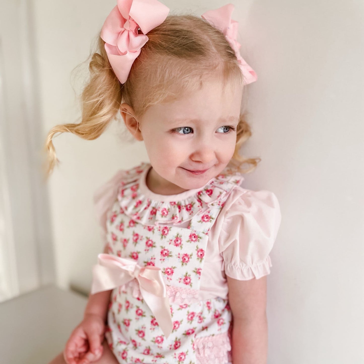 *SALE* Baby Girl Pink Floral Romper with Shirt "MYD2453"