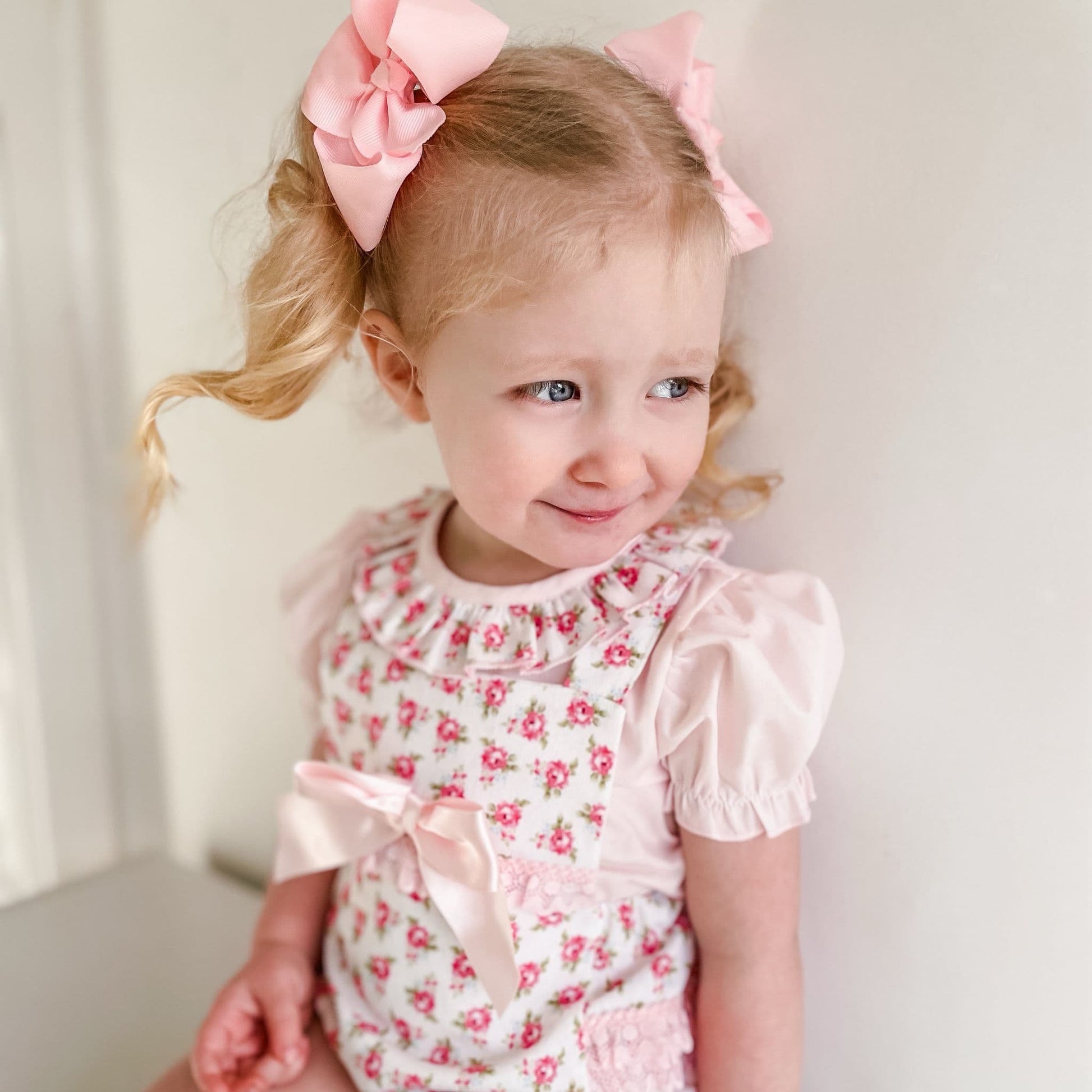 *SALE* Baby Girl Pink Floral Romper with Shirt "MYD2453"