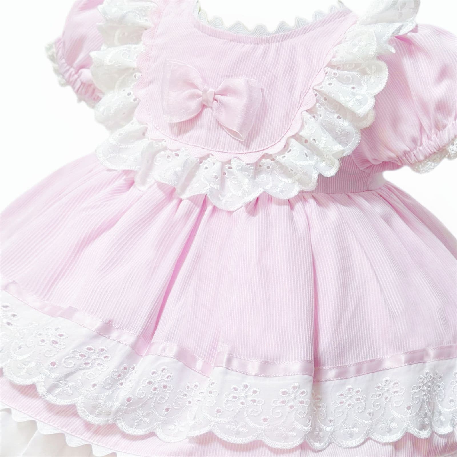 *SALE* Baby Girl Pink Puff Ball Lace Dress "2505"