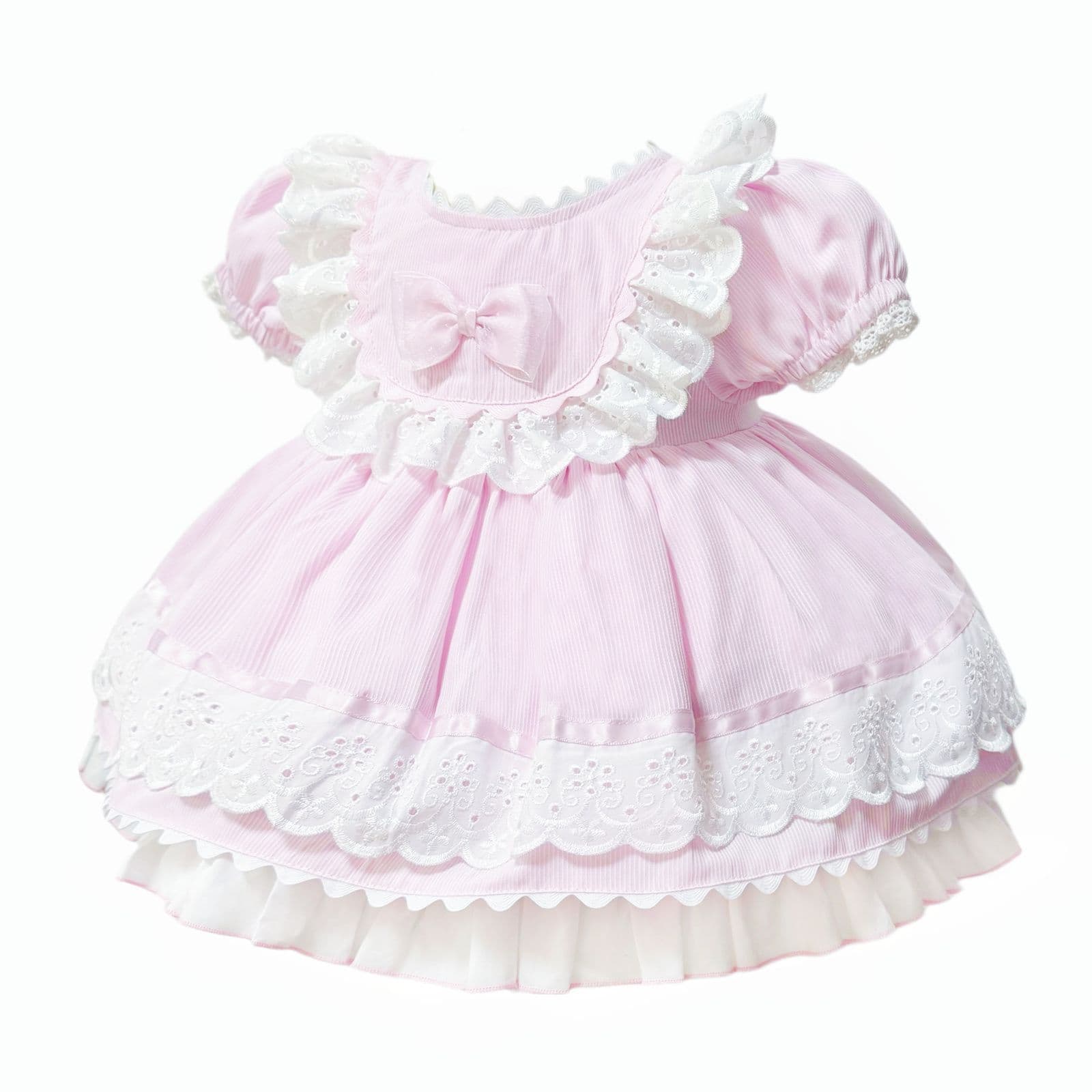 *SALE* Baby Girl Pink Puff Ball Lace Dress "2505"