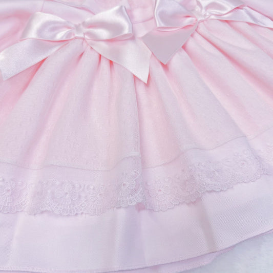 *SALE* Baby Girl Pink Puff Ball Tulle Tulle Dress with Pants "MYD2357"