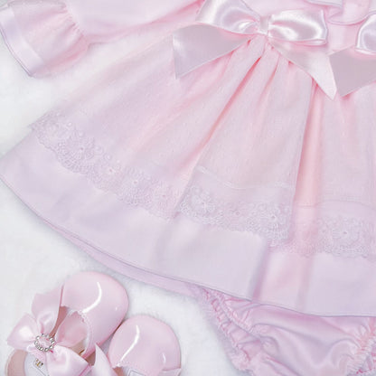 *SALE* Baby Girl Pink Puff Ball Tulle Tulle Dress with Pants "MYD2357"