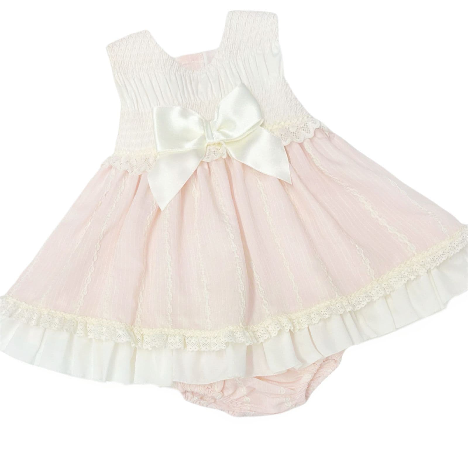 *SALE* Baby Girl Pink Puff Dress with Pants "MYD2439"