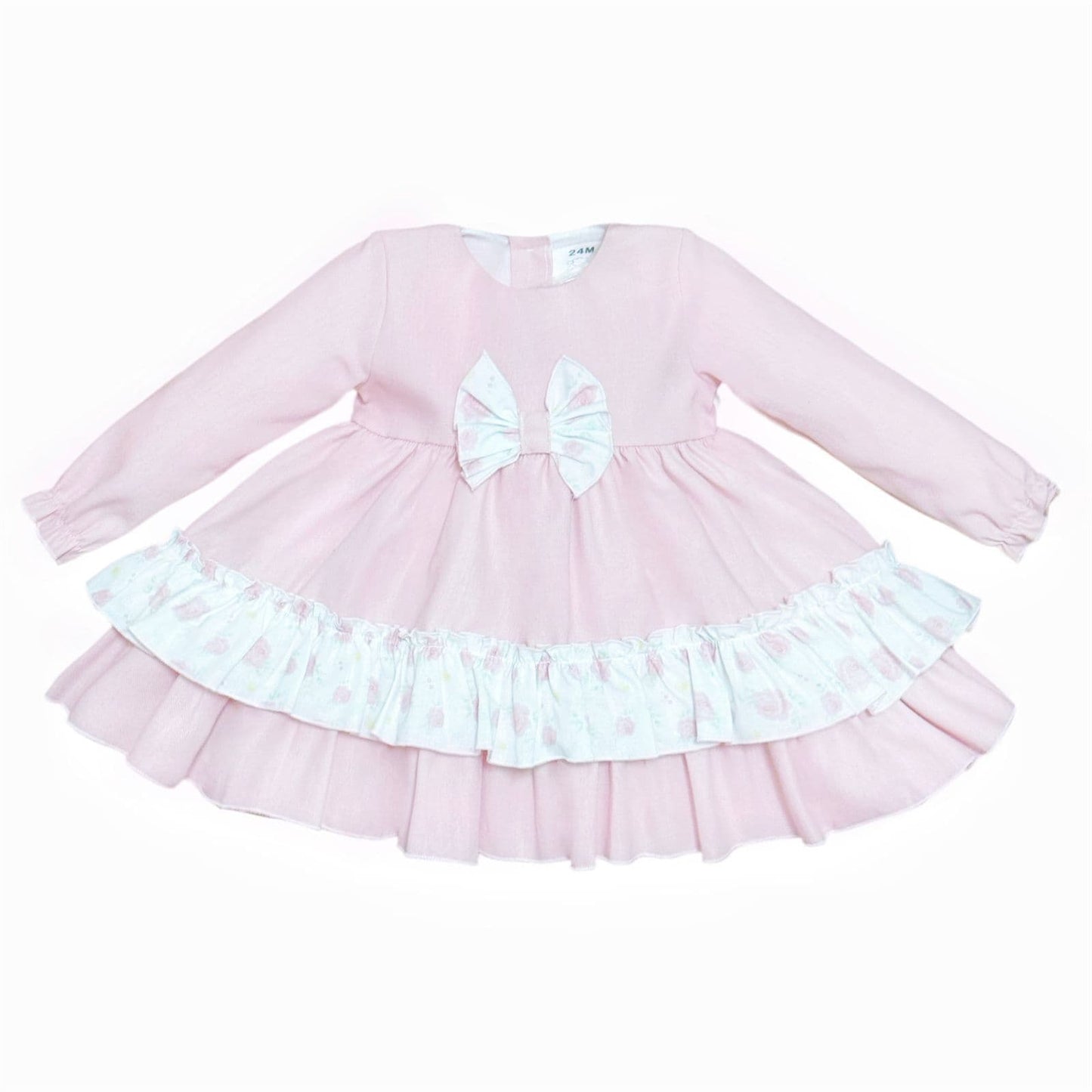 *SALE* Baby Girl Pink Rose Puff Ball Dress with Pants "MYD25222"