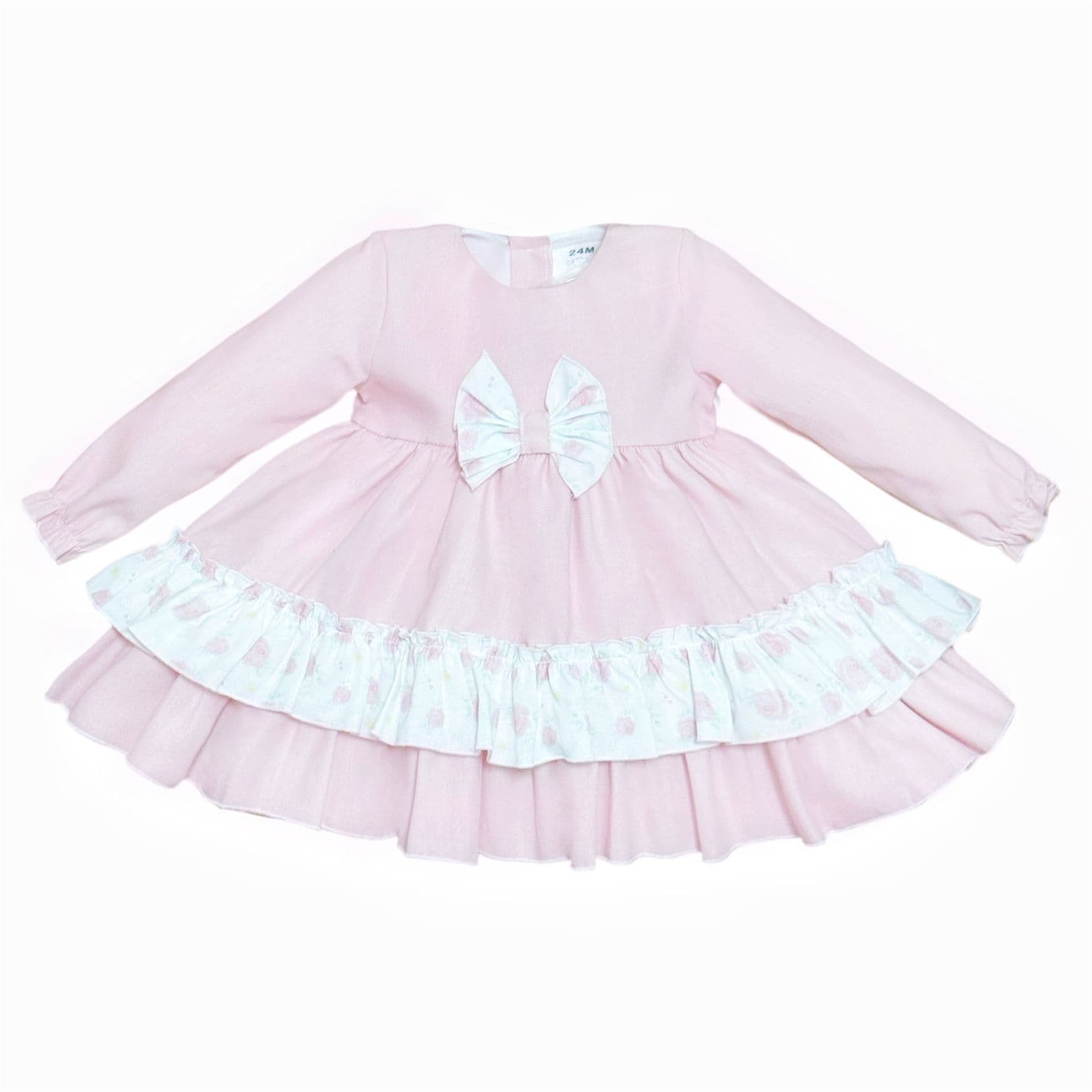 *SALE* Baby Girl Pink Rose Puff Ball Dress with Pants "MYD25222"