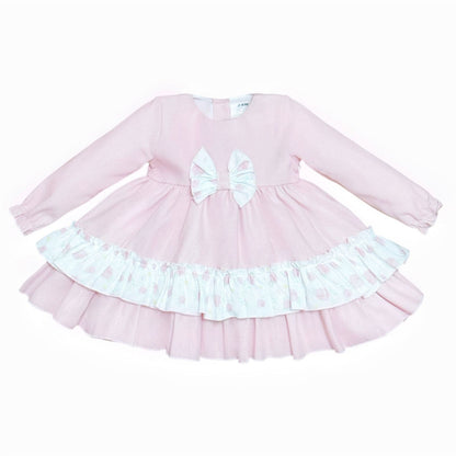 *SALE* Baby Girl Pink Rose Puff Ball Dress with Pants "MYD25222"