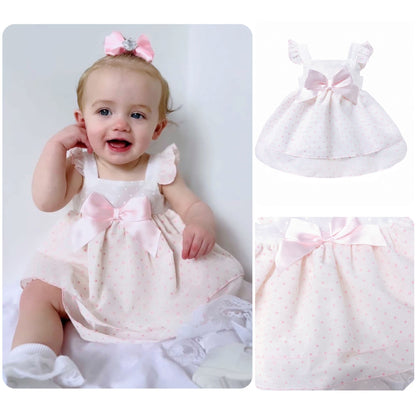 *SALE* Baby Girl Pink Sheer Sun Dress with Pants "MYD2438P"
