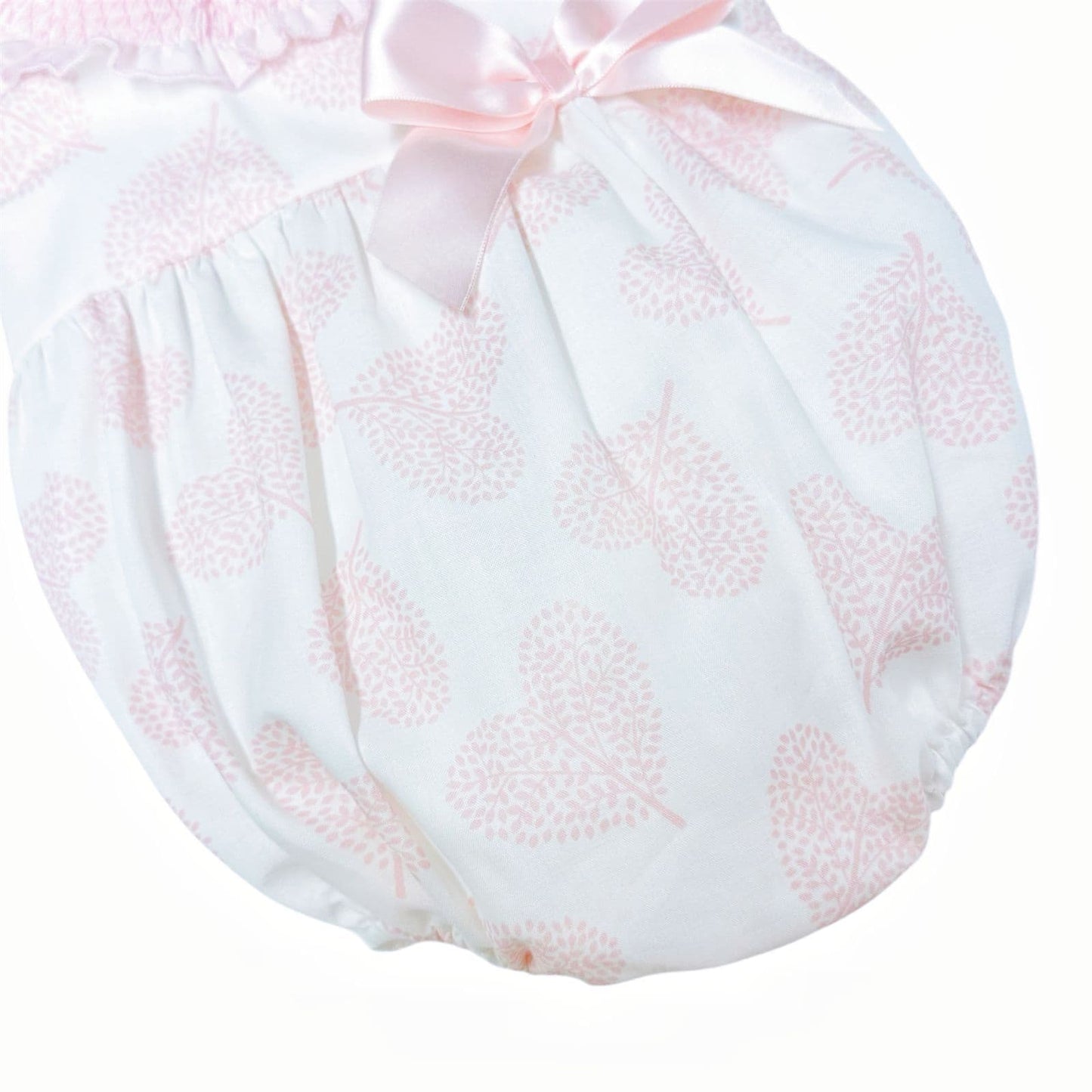 *SALE* Baby Girl Pink Smocked Collar Romper "MYD2411P"