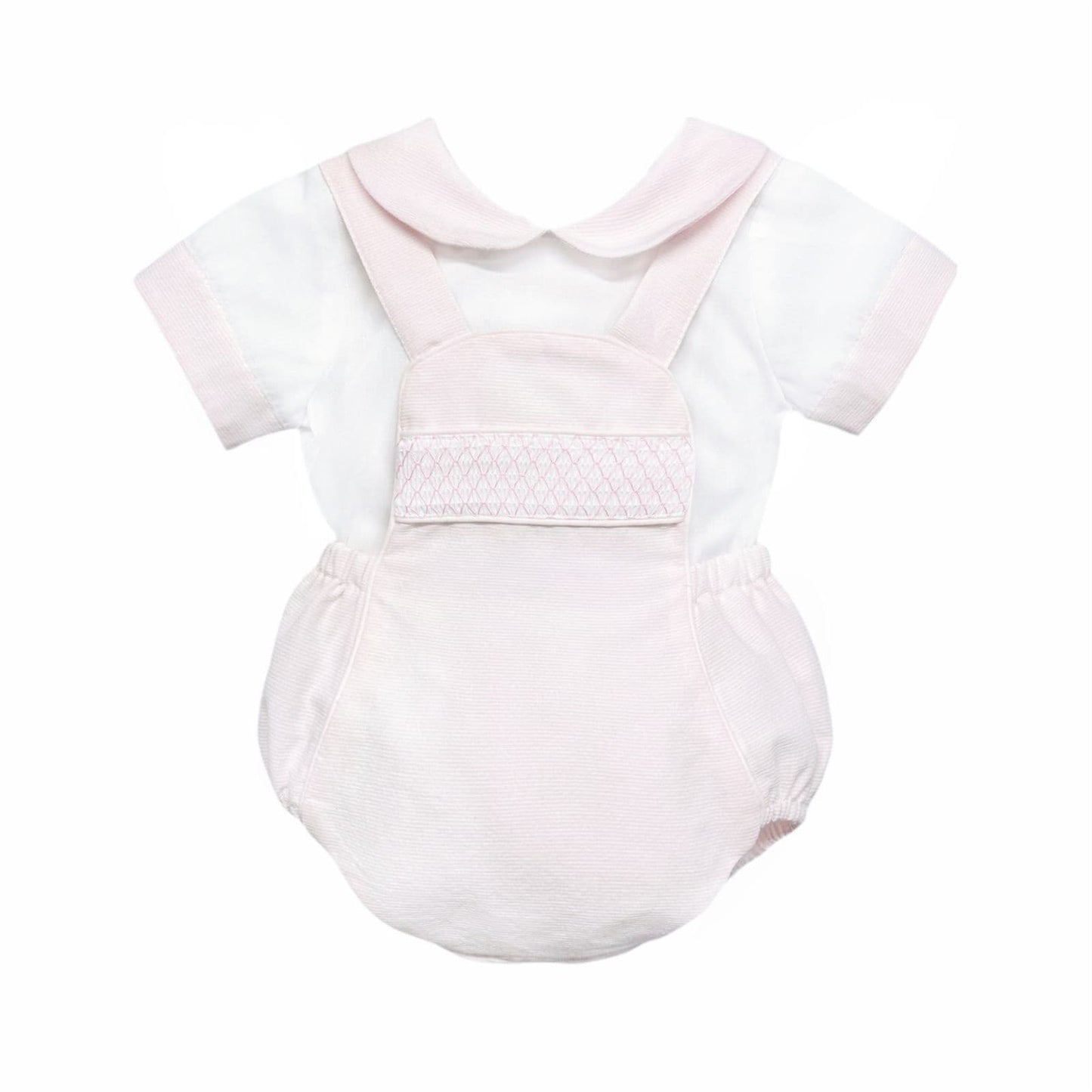 *SALE* Baby Girl Pink Smocked Romper with Top "MYD2450P"