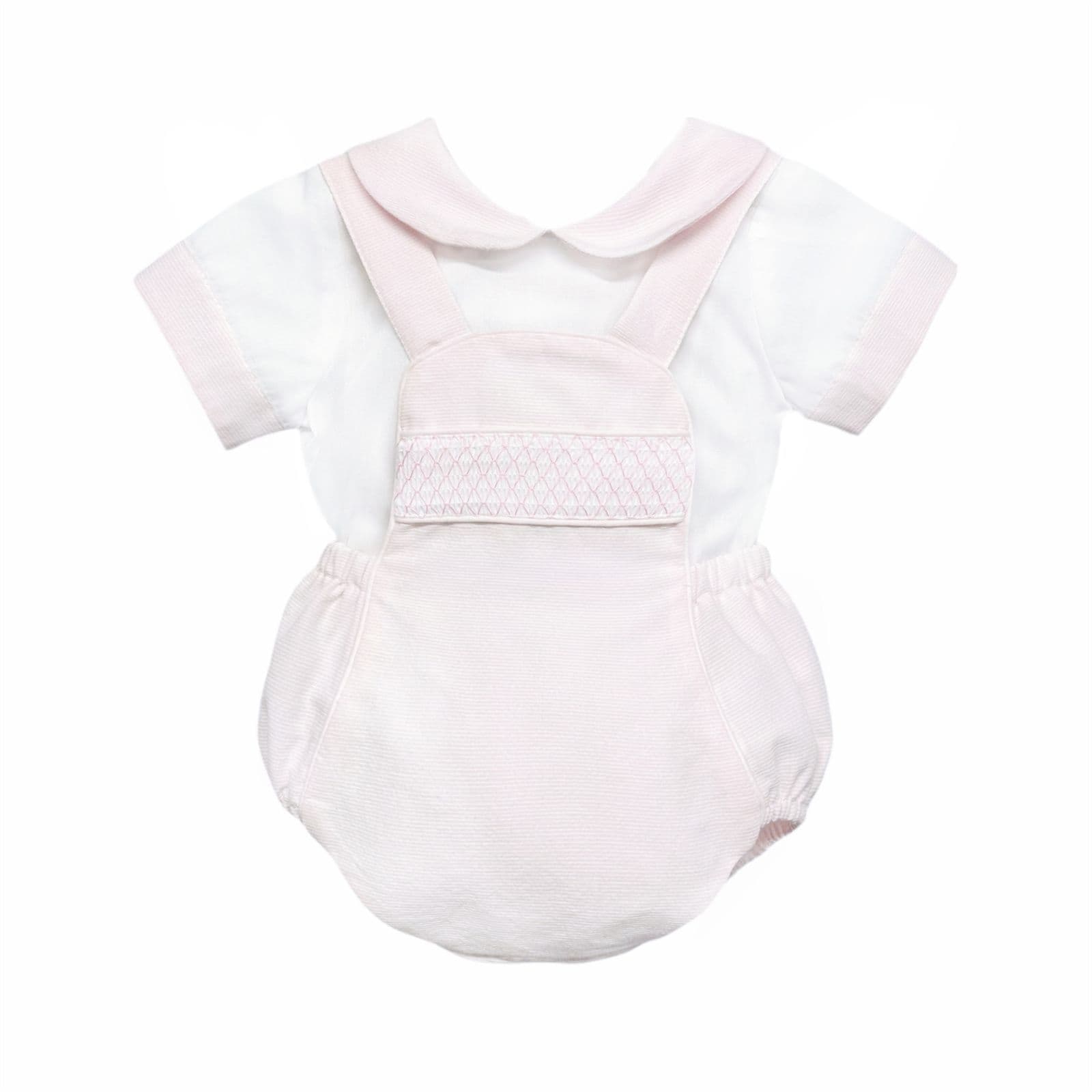 *SALE* Baby Girl Pink Smocked Romper with Top "MYD2450P"