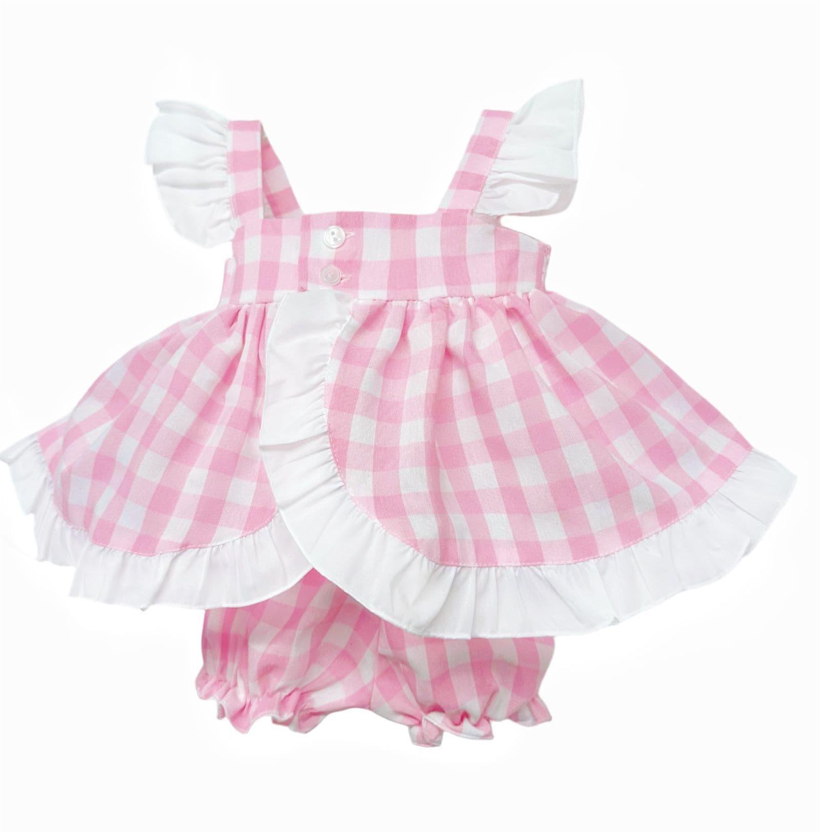 *SALE* Baby Girl Pink Smocked Sun Dress with Knickers "MYD2430P"