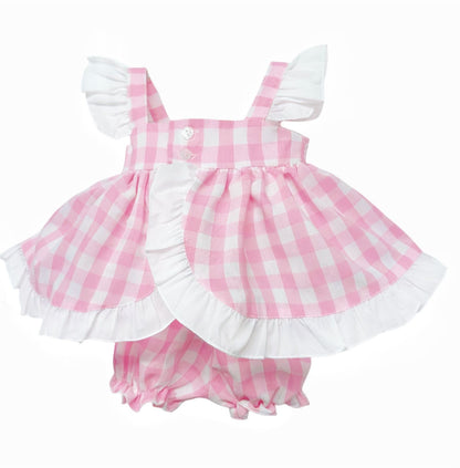 *SALE* Baby Girl Pink Smocked Sun Dress with Knickers "MYD2430P"