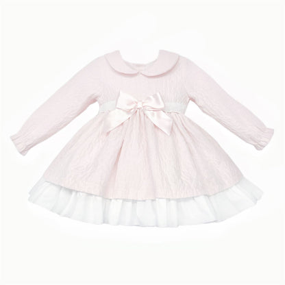 *SALE* Baby Girl Pink Soft Cozy Puff Ball Dress with Pants "MYD25208"