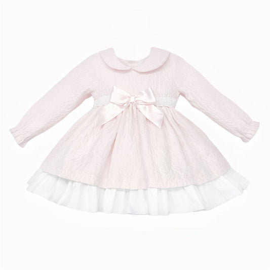 *SALE* Baby Girl Pink Soft Cozy Puff Ball Dress with Pants "MYD25208"