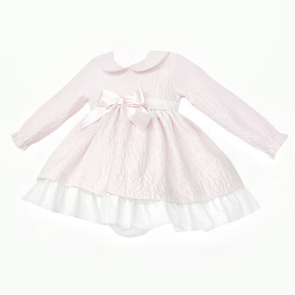 *SALE* Baby Girl Pink Soft Cozy Puff Ball Dress with Pants "MYD25208"