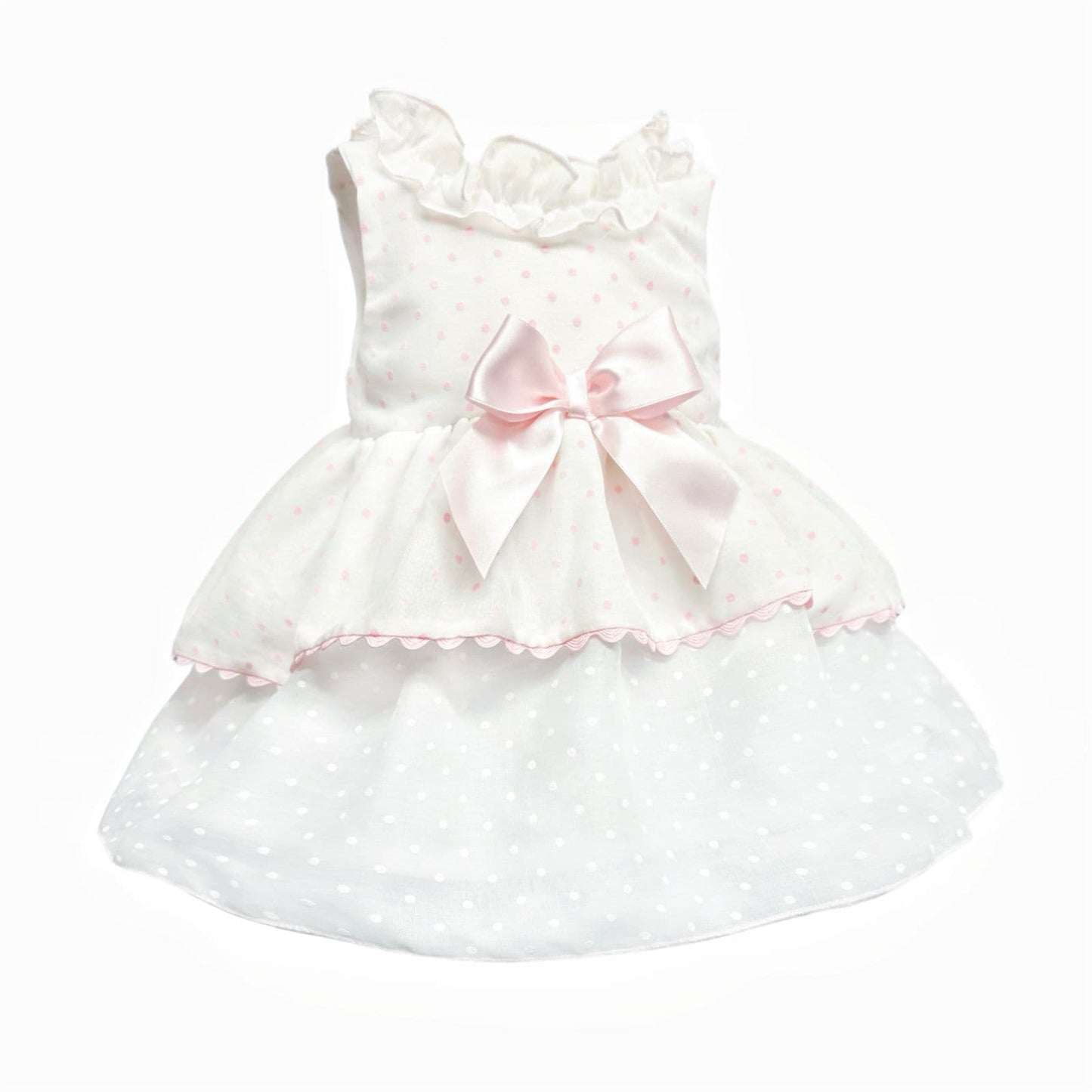 *SALE* Baby Girl Pink Spotty Sheer Puff Ball Dress with Pants "MYD2437P"