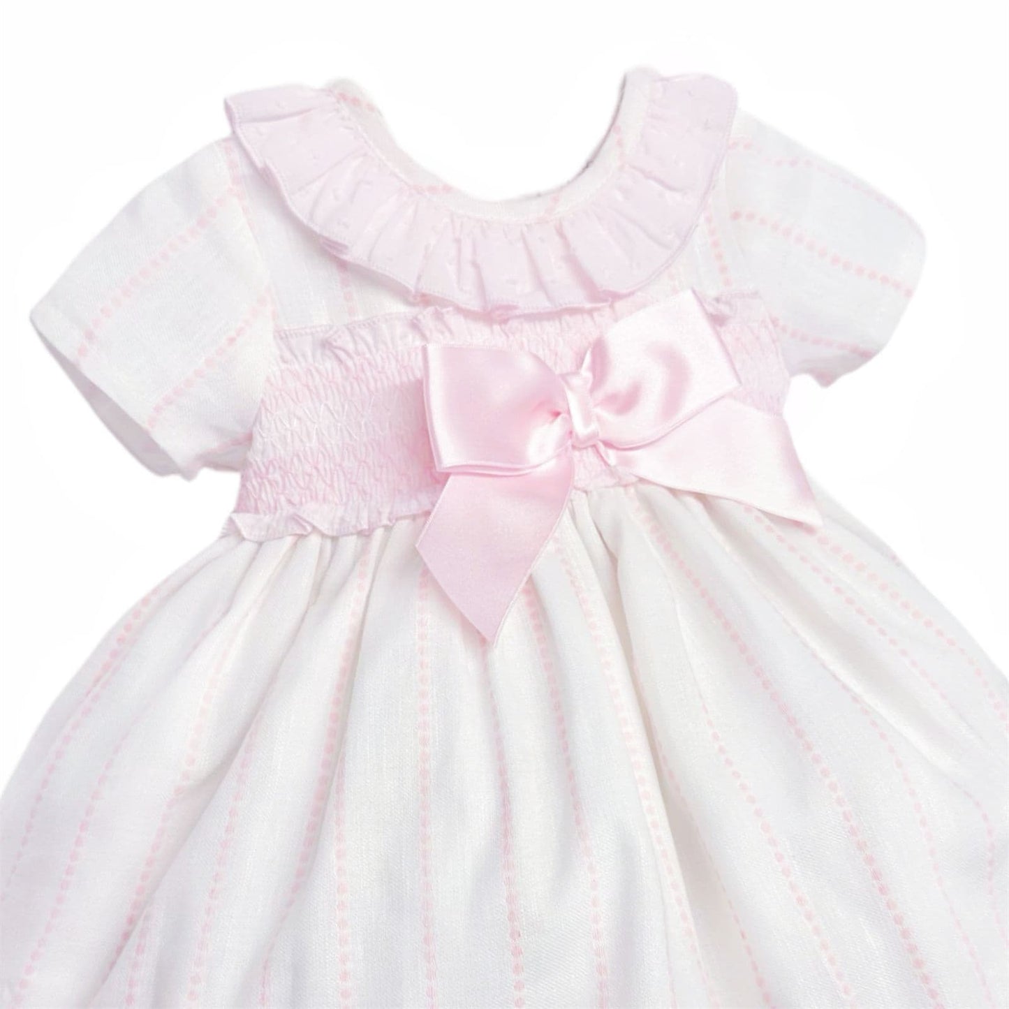 *SALE* Baby Girl Pink Stripe Puff Ball Dress with Pants "MYD2345P"
