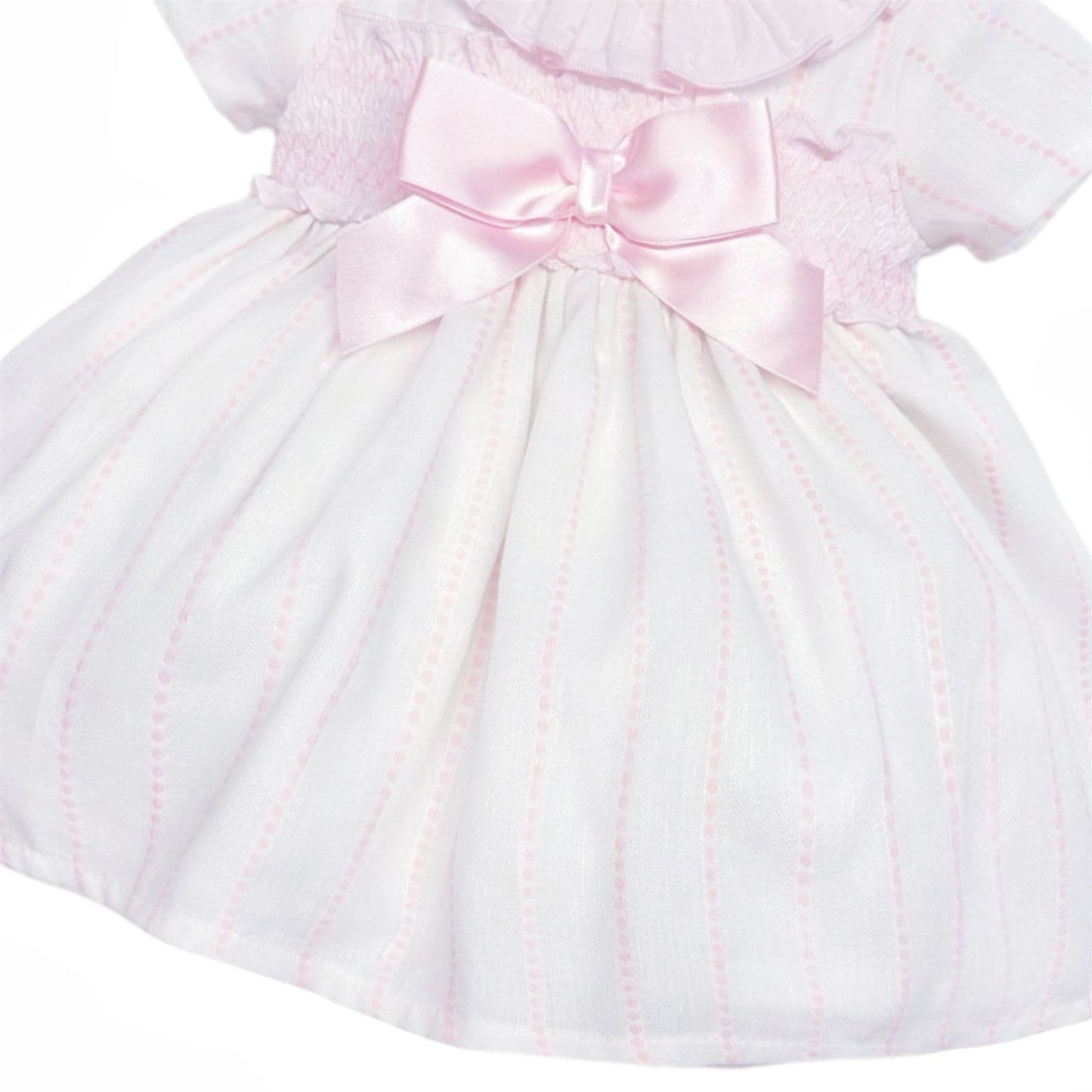 *SALE* Baby Girl Pink Stripe Puff Ball Dress with Pants "MYD2345P"