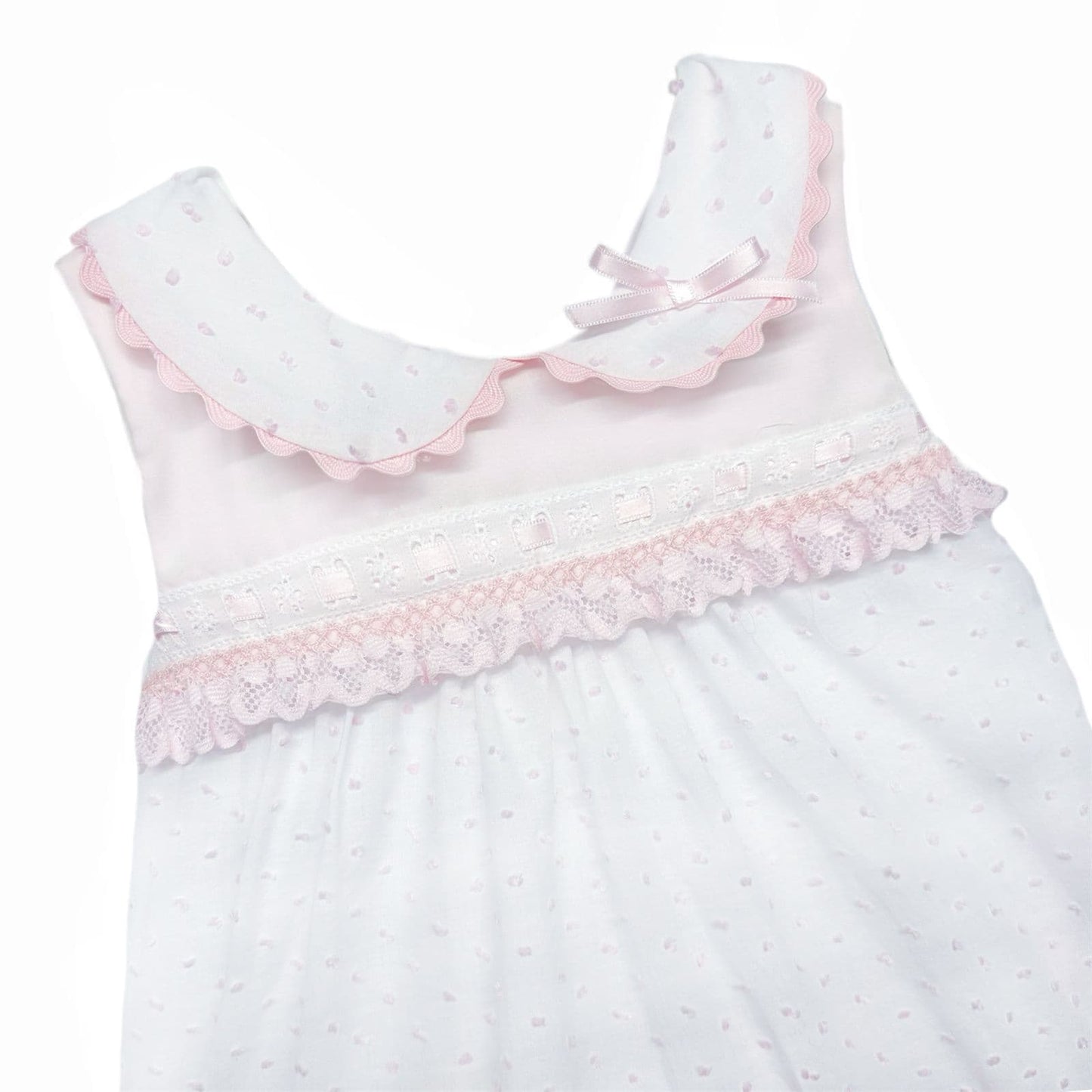 *SALE* Baby Girl Pink Swiss Dot Dress with Pants "MYD2434P"