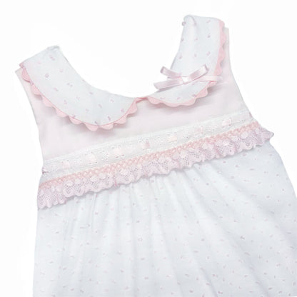 *SALE* Baby Girl Pink Swiss Dot Dress with Pants "MYD2434P"