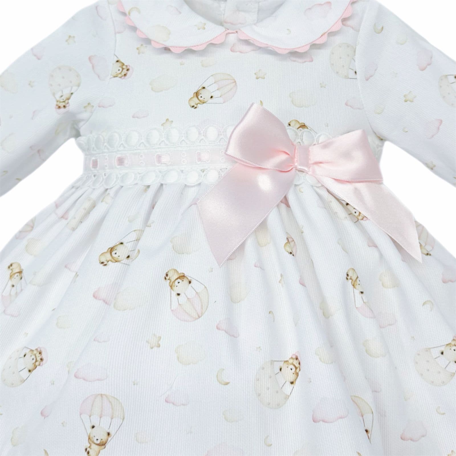 *SALE* Baby Girl Pink Teddy Puff Ball Dress with Pants "MYD25204"