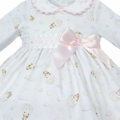 *SALE* Baby Girl Pink Teddy Puff Ball Dress with Pants "MYD25204"