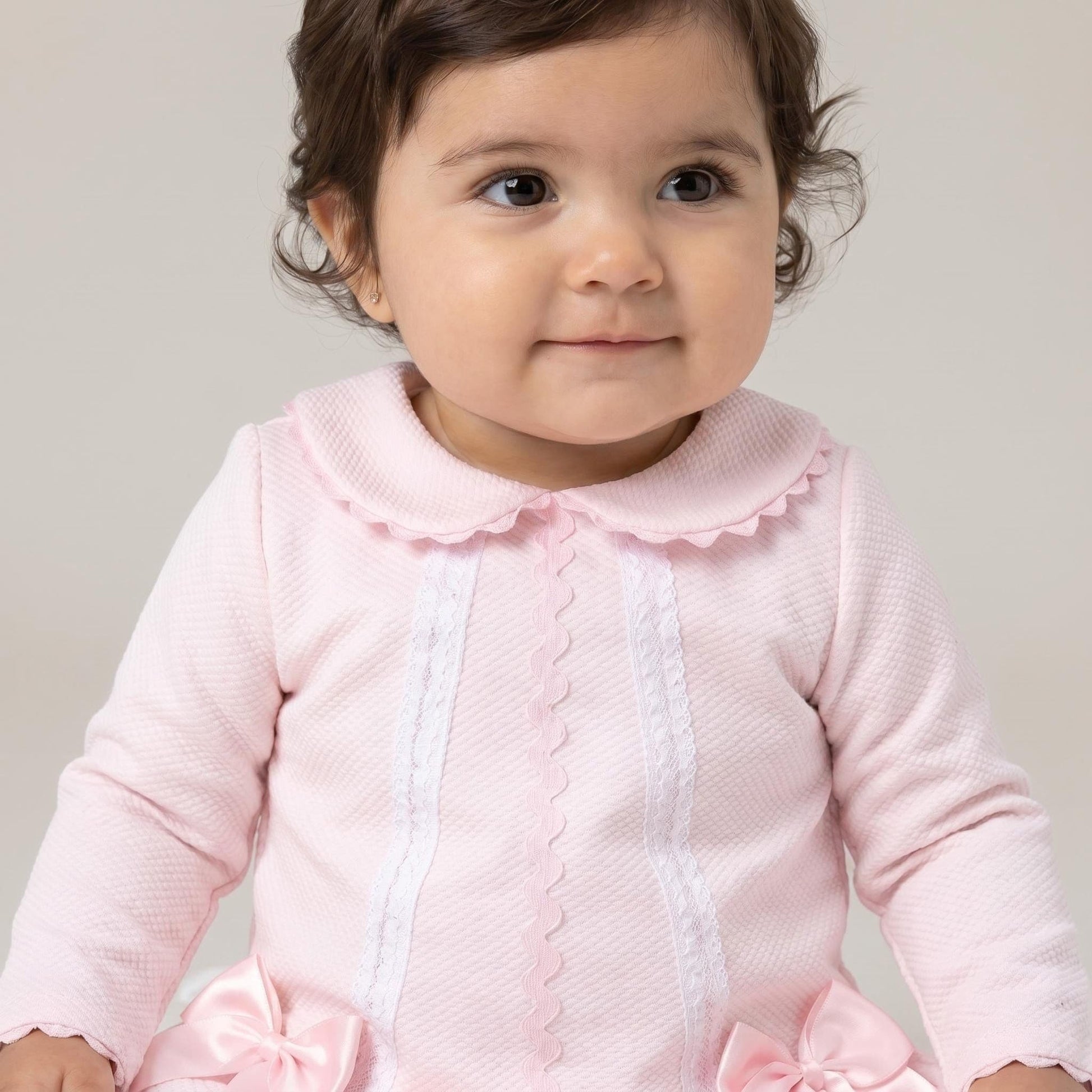 *SALE* Baby Girl Pink Waffle Dress with Knickerse "2534"