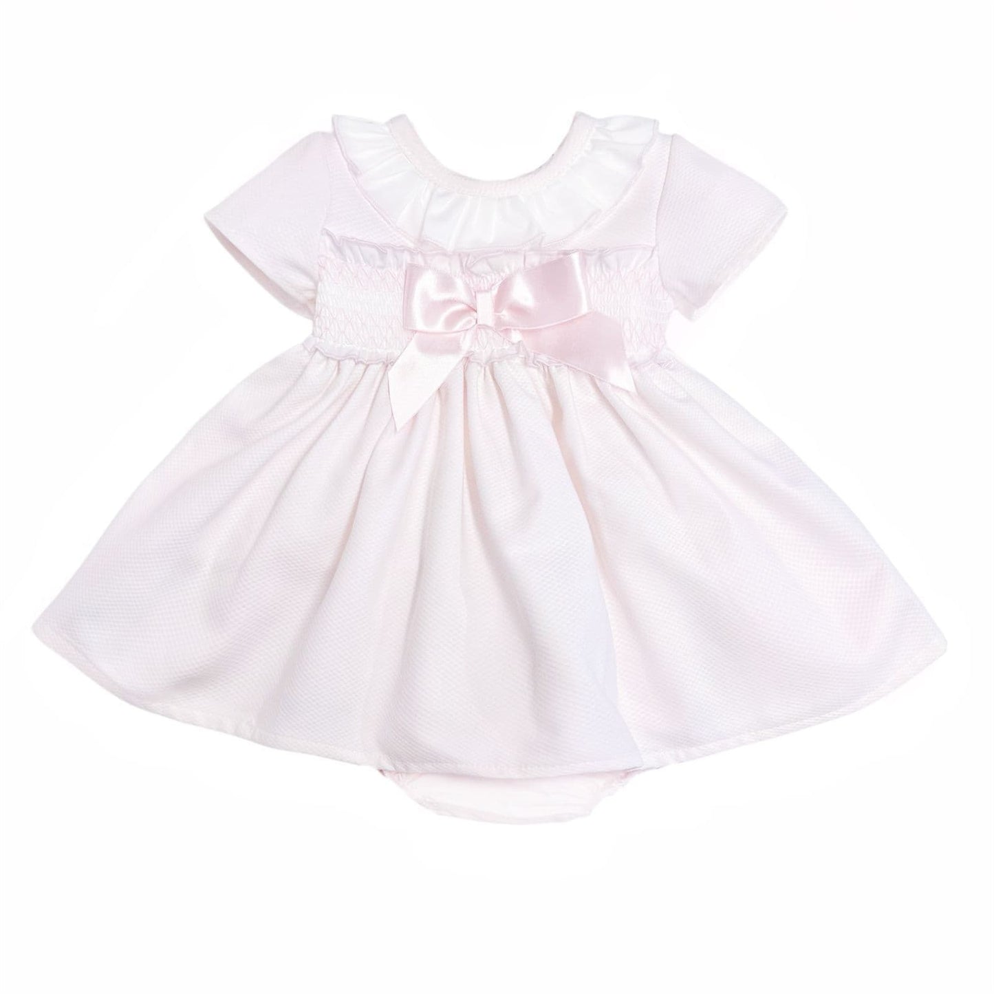 *SALE* Baby Girl Pink Waffle Puff Ball Dress with Pants "MYD2334"