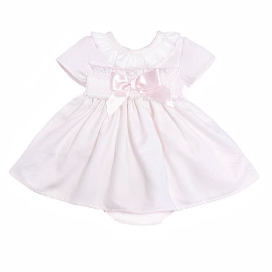 *SALE* Baby Girl Pink Waffle Puff Ball Dress with Pants "MYD2334"