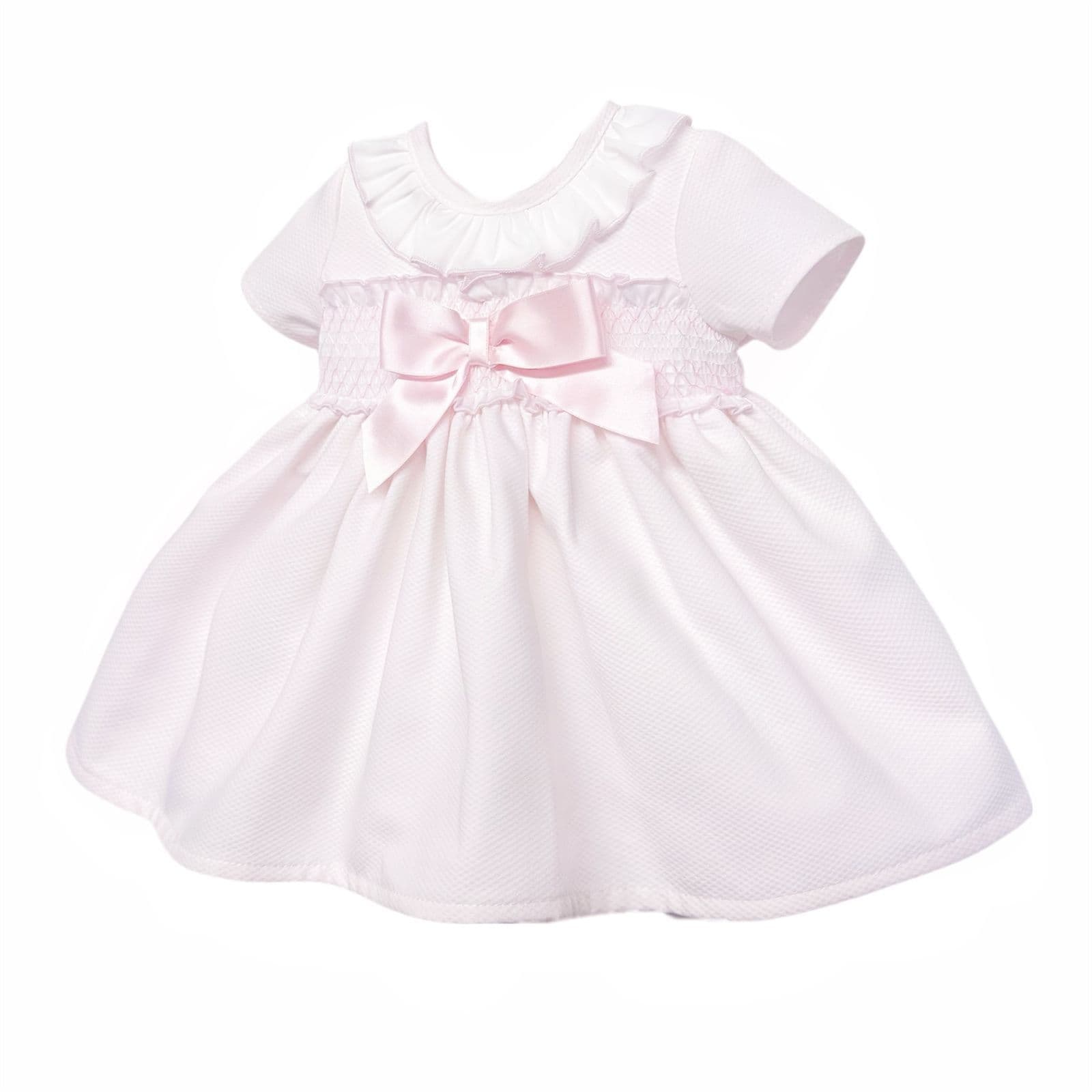 *SALE* Baby Girl Pink Waffle Puff Ball Dress with Pants "MYD2334"
