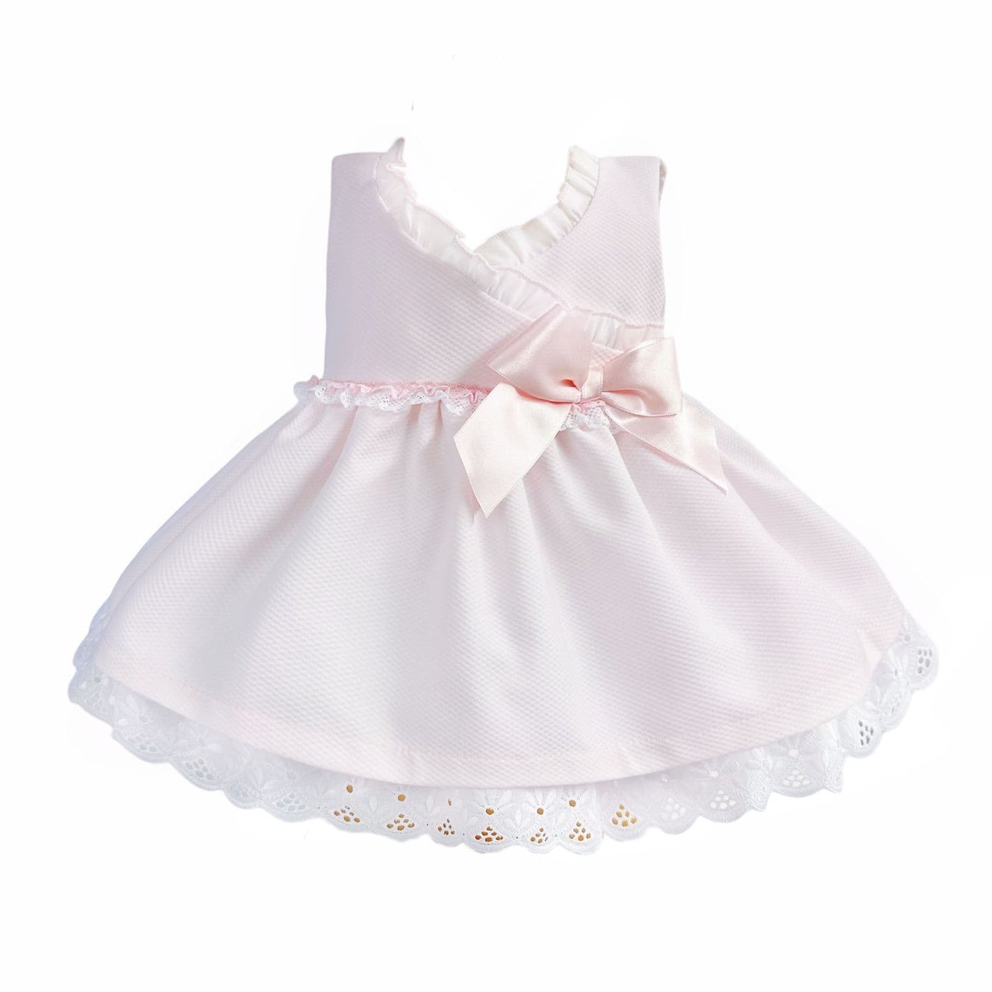 *SALE* Baby Girl Pink Waffle Puff Ball Dress with Pants "MYD2441P"