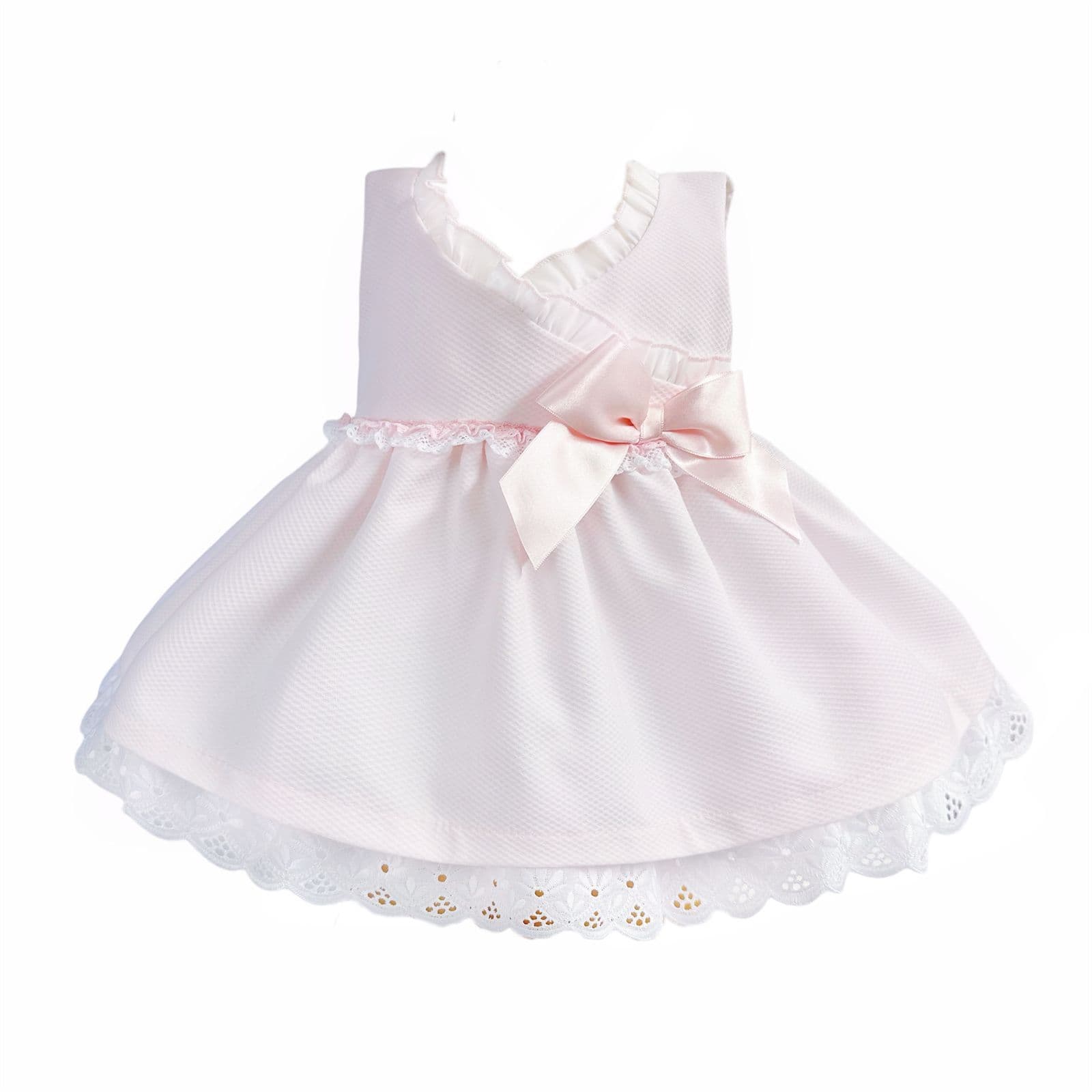 *SALE* Baby Girl Pink Waffle Puff Ball Dress with Pants "MYD2441P"