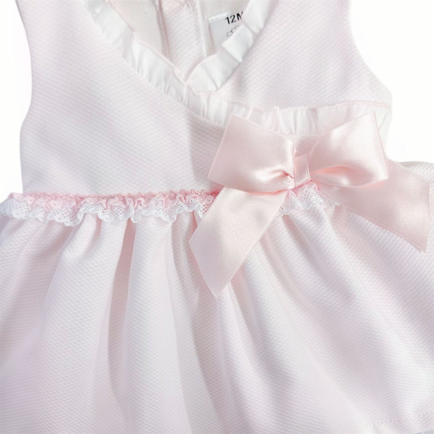 *SALE* Baby Girl Pink Waffle Puff Ball Dress with Pants "MYD2441P"
