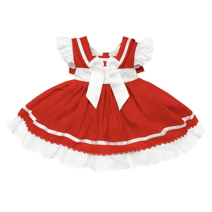 *SALE* Baby Girl Red Sailor Puff Ball Dress "2015 Red"