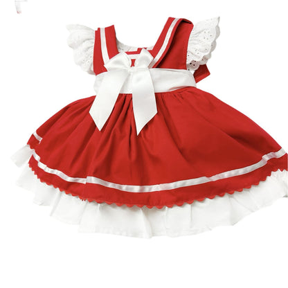 *SALE* Baby Girl Red Sailor Puff Ball Dress "2015 Red"
