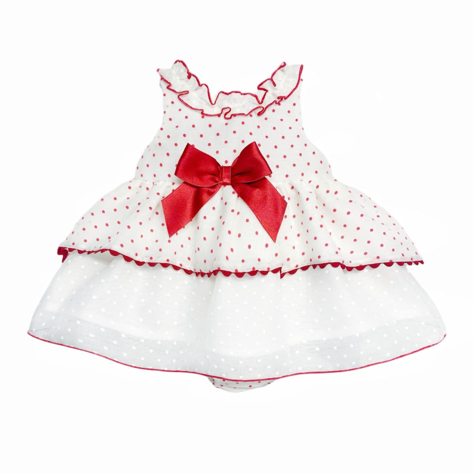*SALE* Baby Girl Red Spotty Sheer Puff Ball Dress with Pants "MYD2437R"