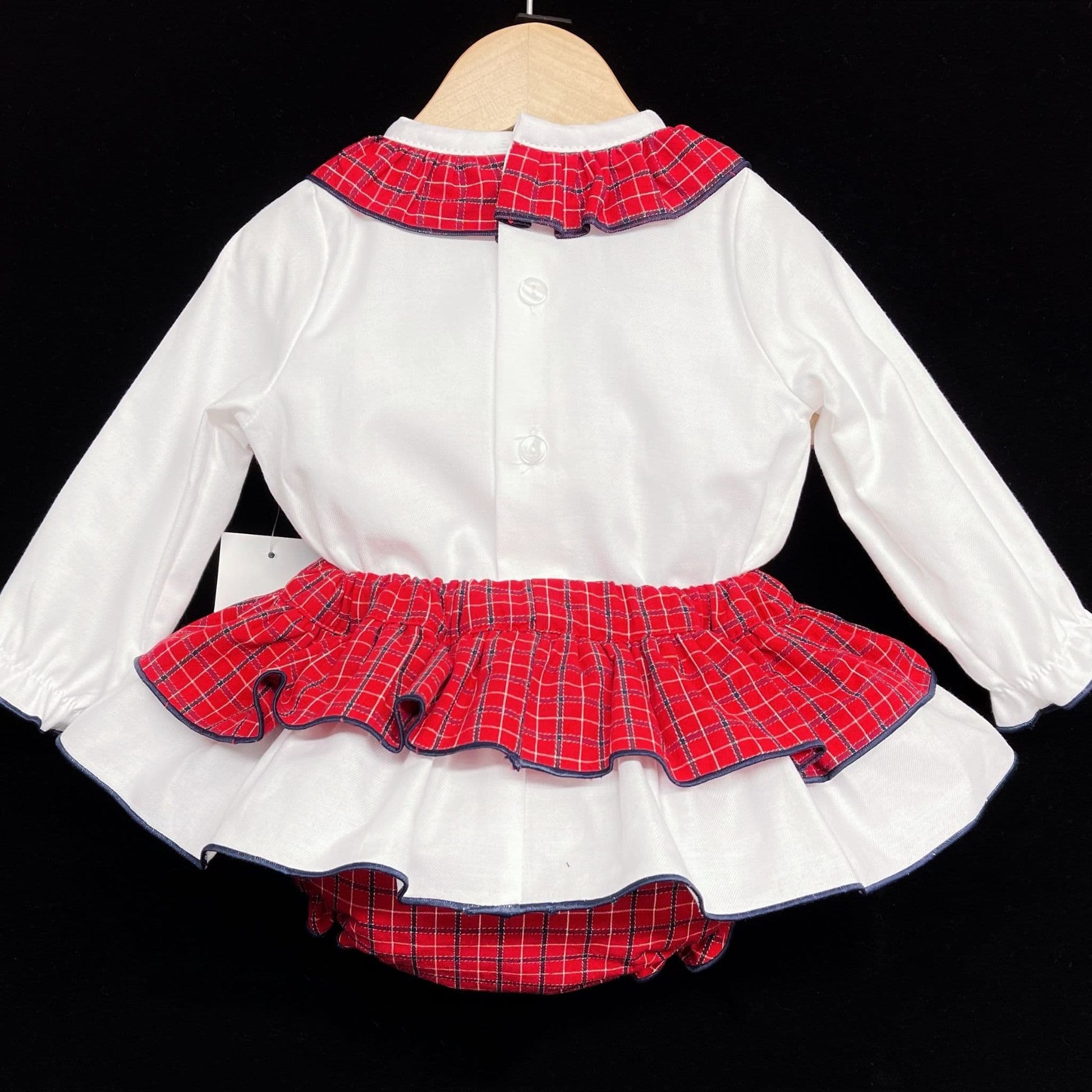 *SALE* Baby Girl Red Tartan Skirt Set Winter Outfit Christmas "MYD1864"